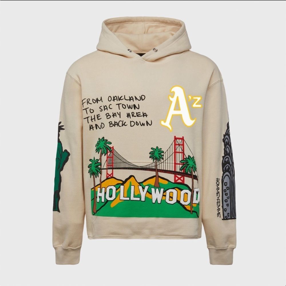 Homme + Femme Cali to NYC HOODIE- Tan